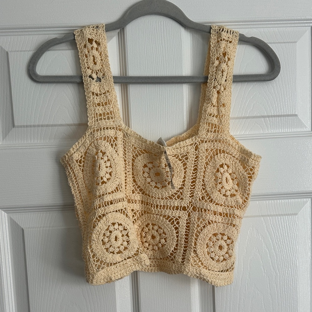 Full Tilt crochet tank top